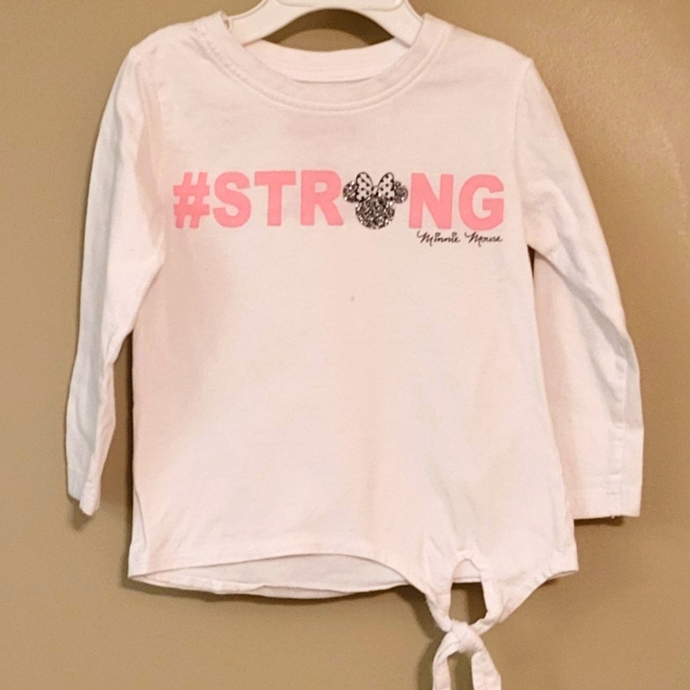Disney Minnie white long sleeve tee shirt
